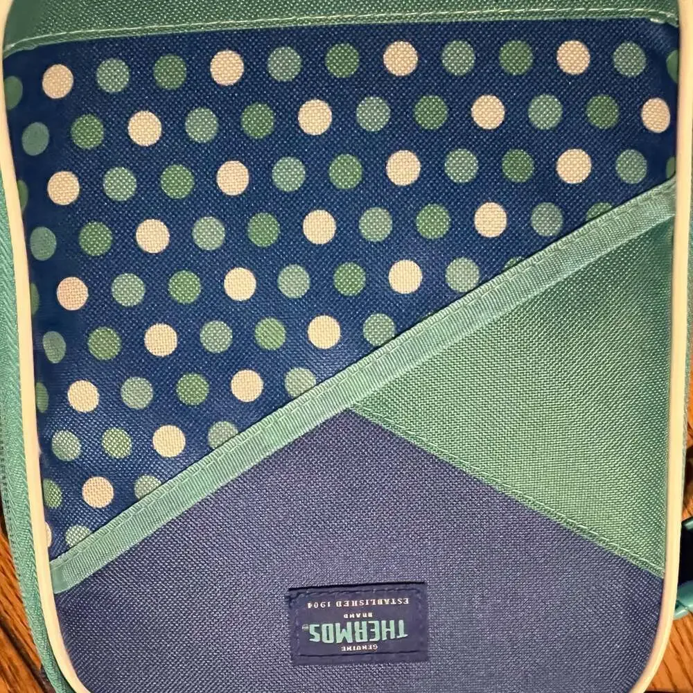 Thermos Insulated Lunch Kit Nwt Blue Pocketdot Kids Unisex Boys Or Girls